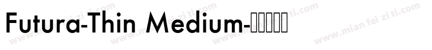 Futura-Thin Medium字体转换